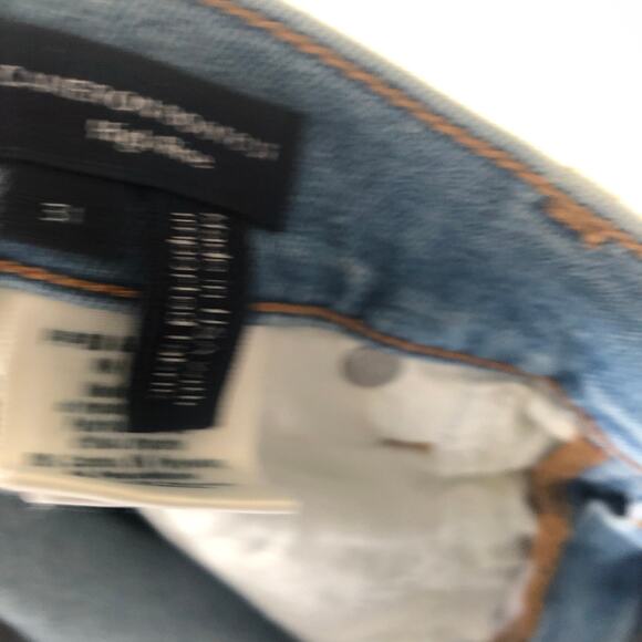 Veronica Beard Cameron Stretch-Cotton Boot-Cut Raw Hem High Rise  Jeans Nova  31 - Picture 11 of 12